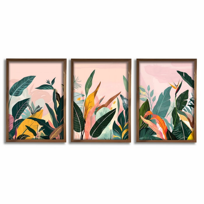 Wallity Conjunto de 3 Pinturas Decorativas MDF GE264-L Multicolor Wallity Conjunto de 3 Pinturas Decorativas MDF GE264-L Multicolor